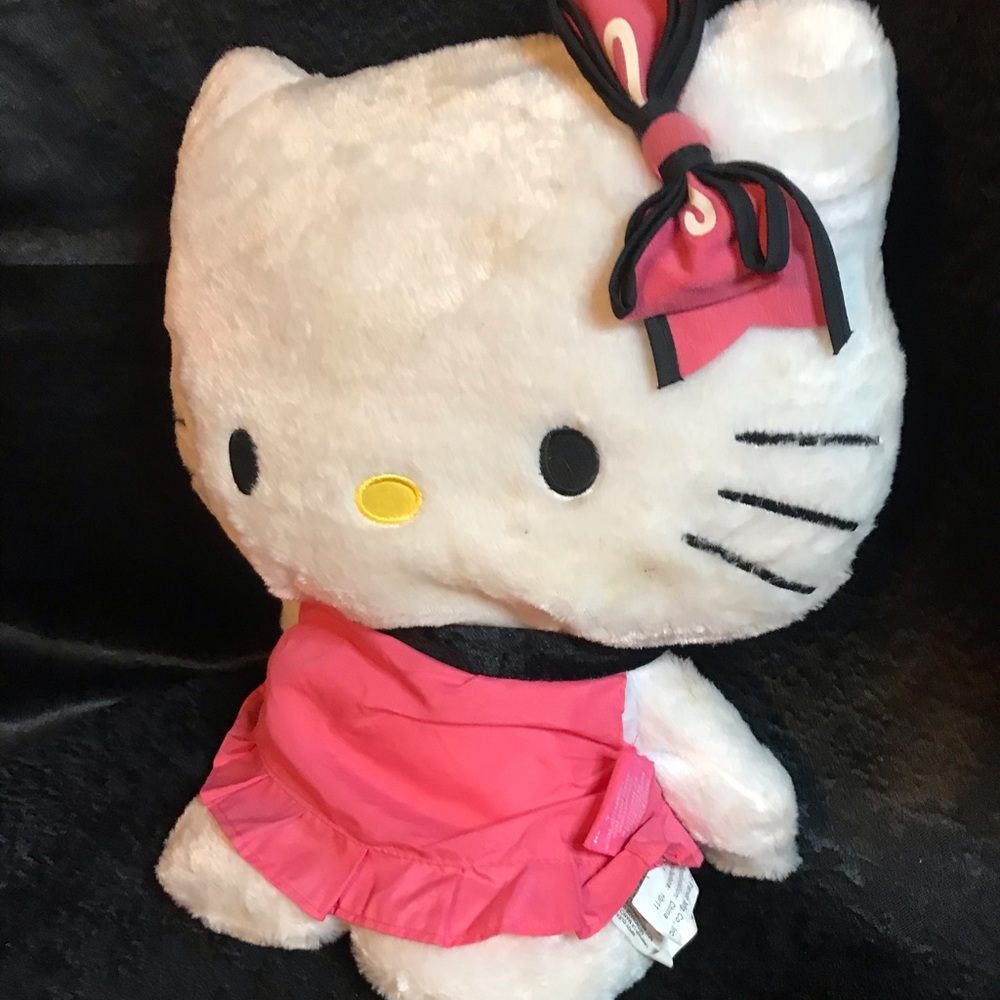 Large Hello kitty plush stuffed bear! Pink dress!